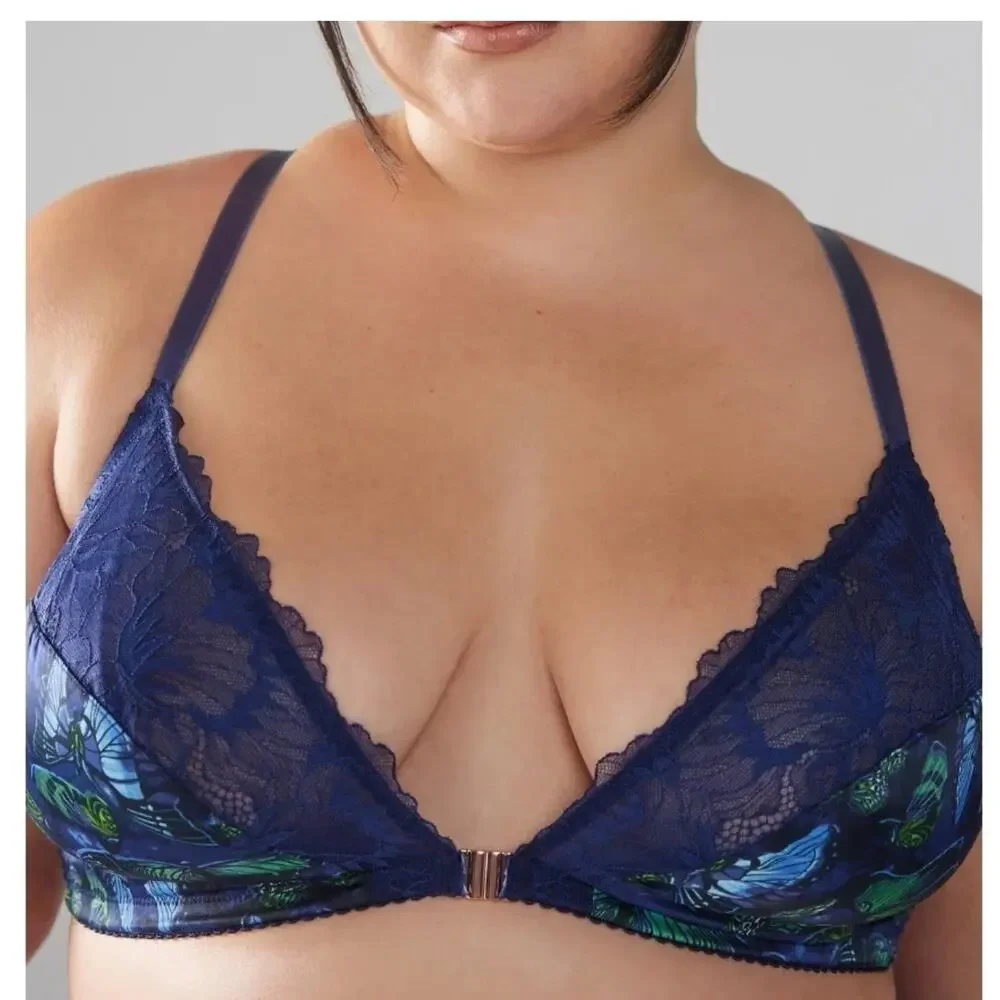 Savage X Fenty Plus Baroque Butterfly Bralette LB3 Flutter Mode Size 1X New